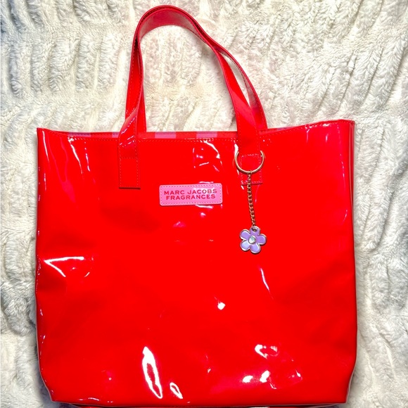 Marc Jacobs Handbags - Marc Jacobs Fragrance Red - Reversible Pink Checker Tote Bag
